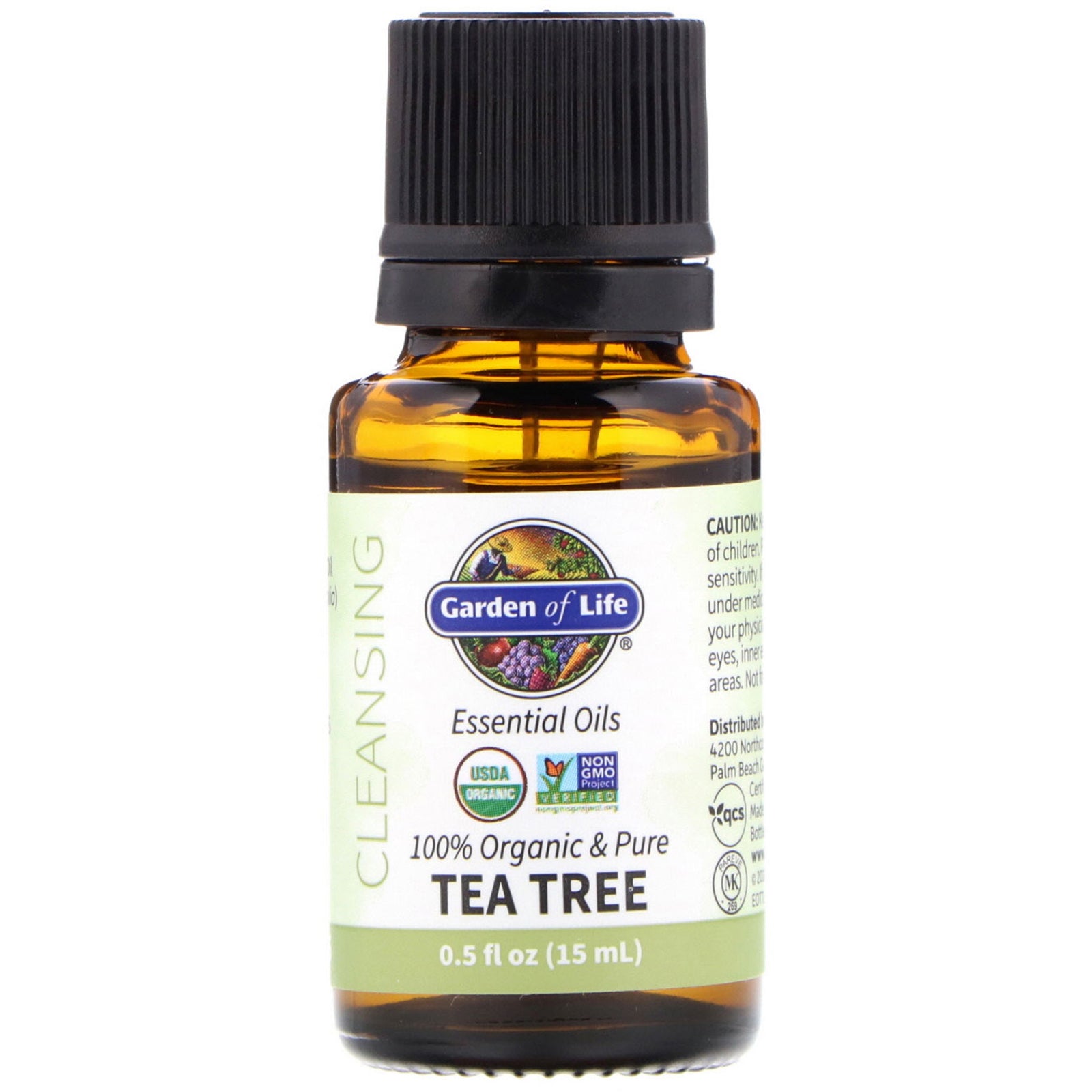 Garden of Life, Organic Essential Oil - Tea Tree, .5 Oz UPC 658010122962 | HiLife Vitamins